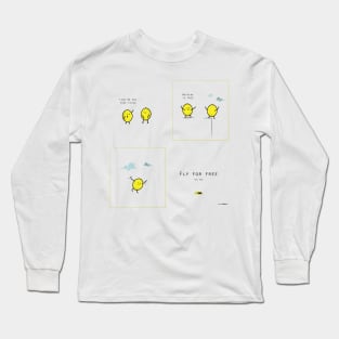 Lemon Ed - Flying is for free Long Sleeve T-Shirt